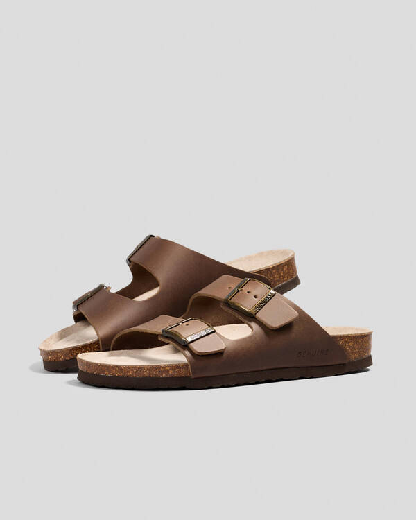 GENUINS Hawaii Oiled Leather Sandals for Mens