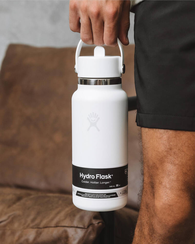 Hydro Flask 32 Oz Wide Flex Straw Cap Bottle for Unisex