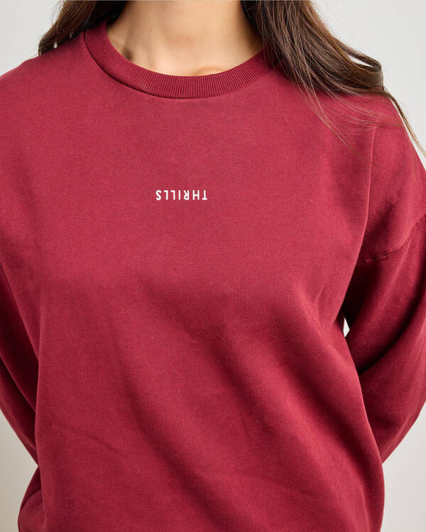Thrills Minimal Thrills Slouch Crew Sweatshirt for Womens