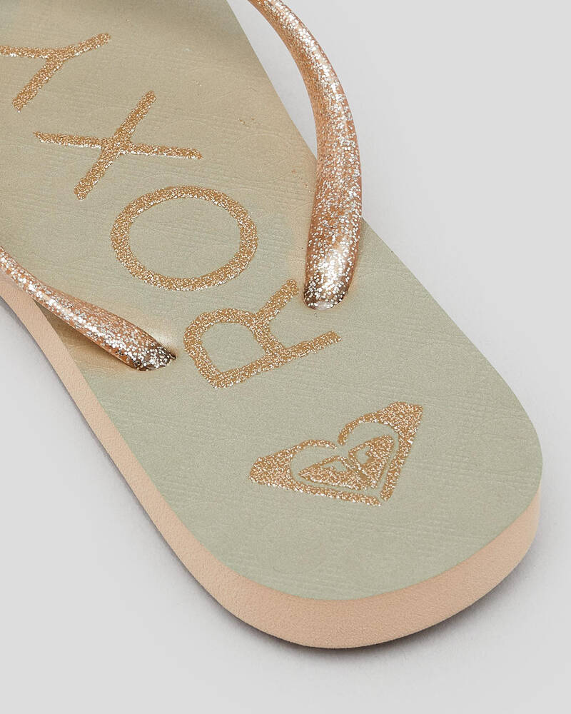 Roxy Girls' Viva Sparkle Thongs for Womens