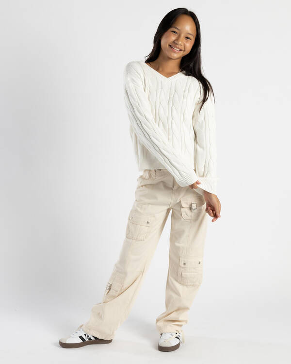 Ava And Ever Girls' Cambridge V Neck Knit Jumper for Womens