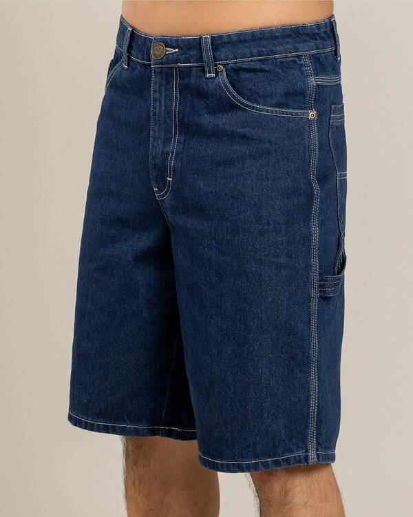 Santa Cruz Classic Dot Denim Carpenter Shorts for Mens