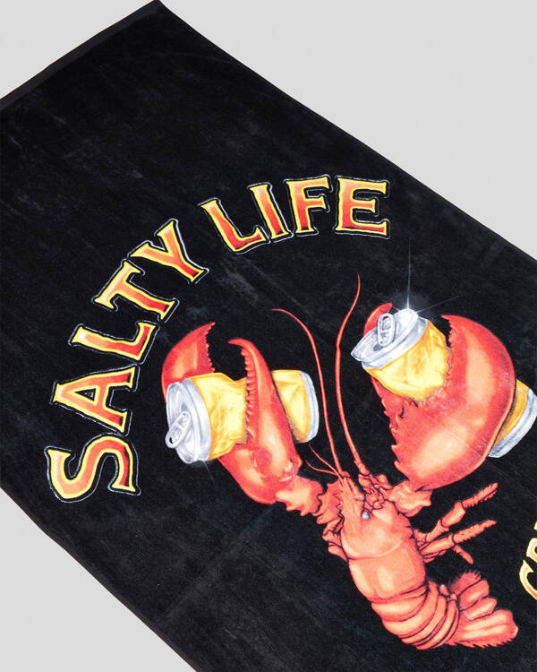 Salty Life Crushin Tinnies Towel for Mens