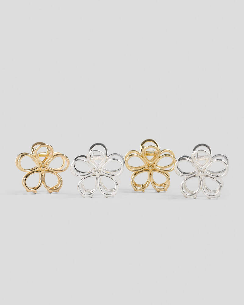 Karyn In LA Baby Jordy Flower Hair Claw Clip Pack for Womens