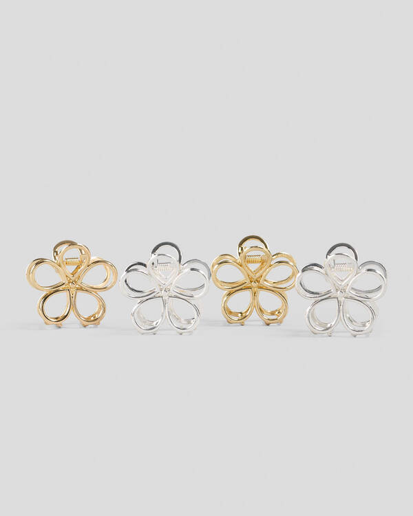 Karyn In LA Baby Jordy Flower Hair Claw Clip Pack for Womens