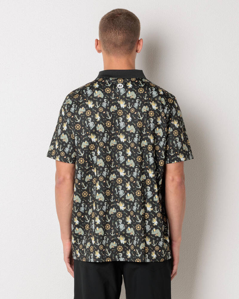 The Mad Hueys Croc Captain Party Polo Shirt for Mens