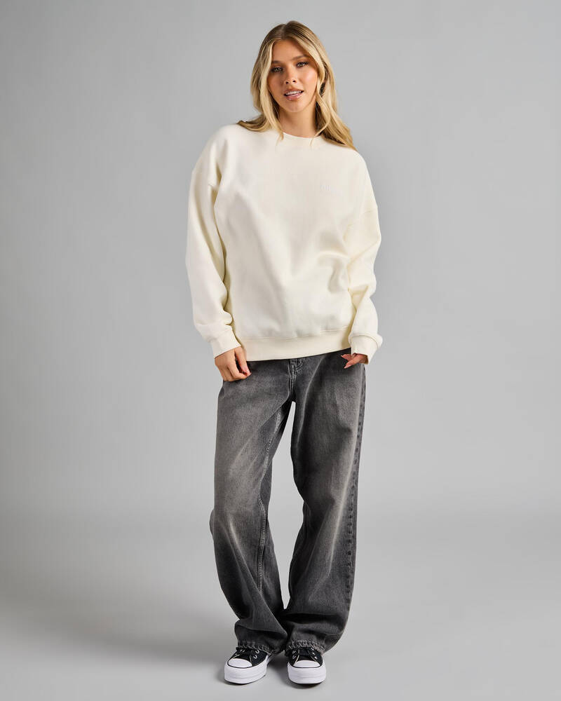Rip Curl Surf Puff Heritage Crewneck Sweatshirt for Womens