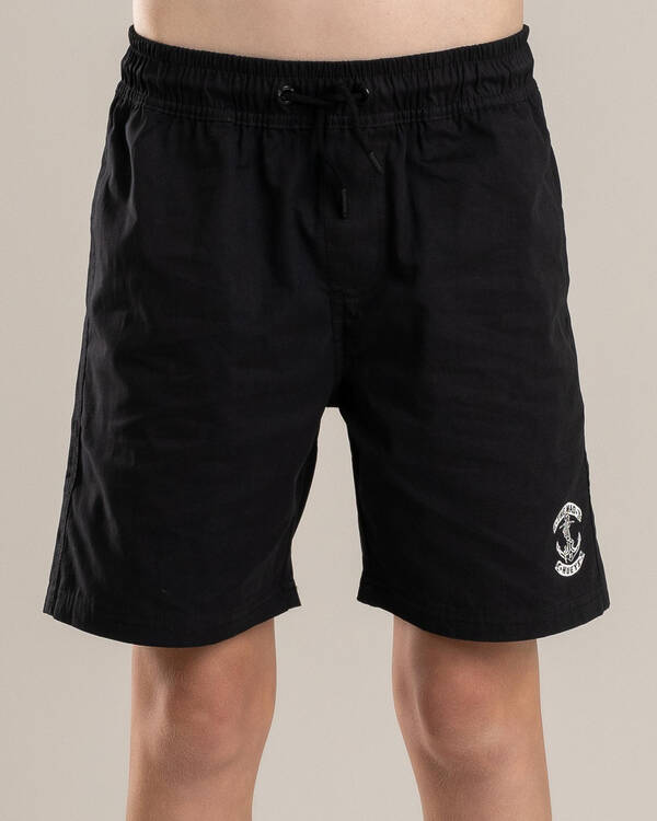 The Mad Hueys Boys' Skull Anchor Volley Shorts for Mens