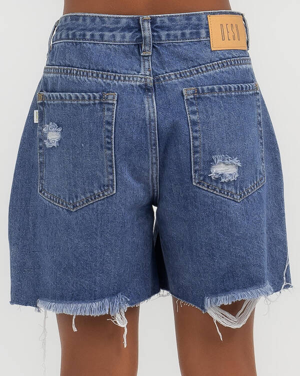 DESU Girls' Maeve Boyfriend Denim Shorts for Womens