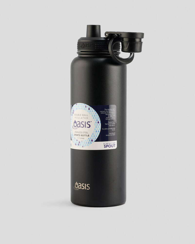 Oasis Stainless Steel 1.1L Challenger Drink Bottle for Unisex