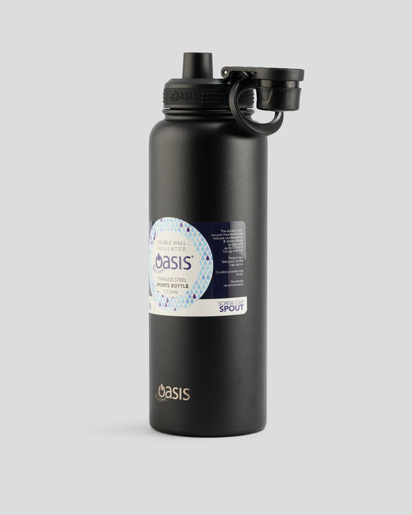 Oasis Stainless Steel 1.1L Challenger Drink Bottle for Unisex