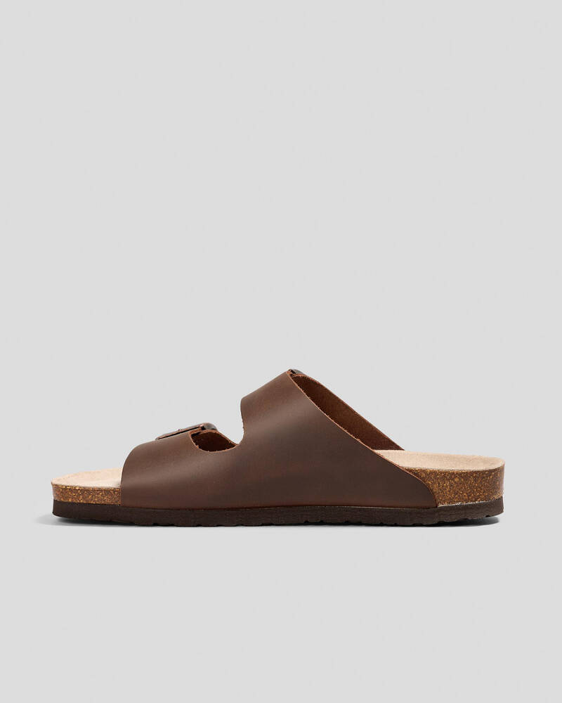 GENUINS Hawaii Oiled Leather Sandals for Mens