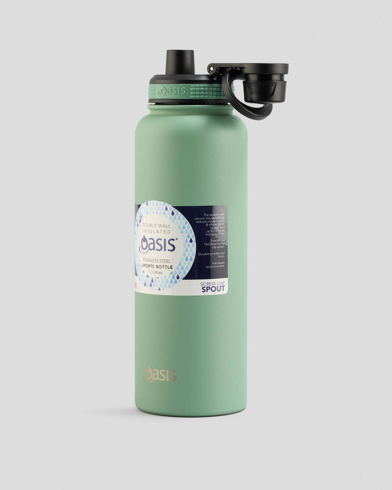 Oasis Stainless Steel 1.1L Challenger Drink Bottle for Unisex