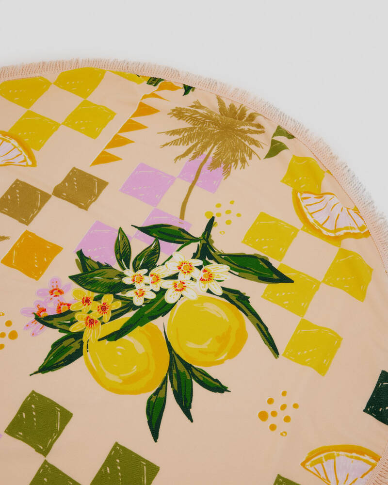 Kaiami Sicily Sun Round Towel for Womens