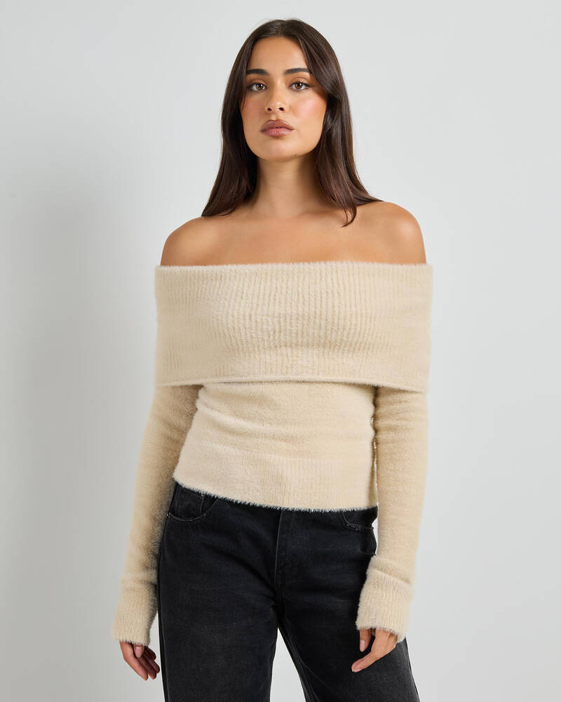 Ava And Ever Kris Off Shoulder Knit Top for Womens