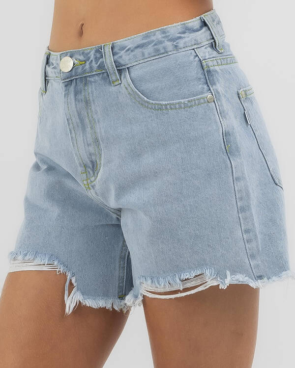 DESU Girls' Reign Mid Denim Shorts for Womens