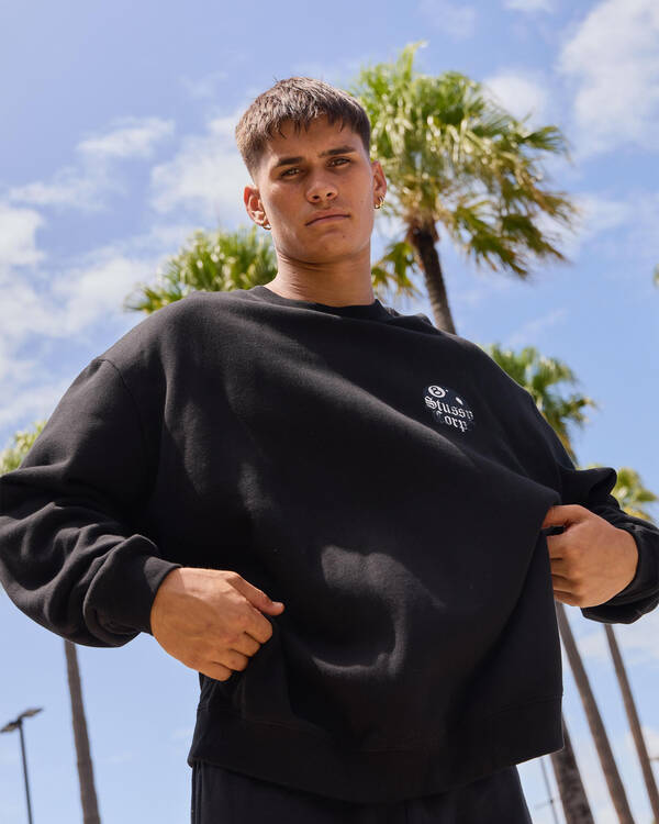 Stussy 8 Ball Corp Crew Sweatshirt for Mens
