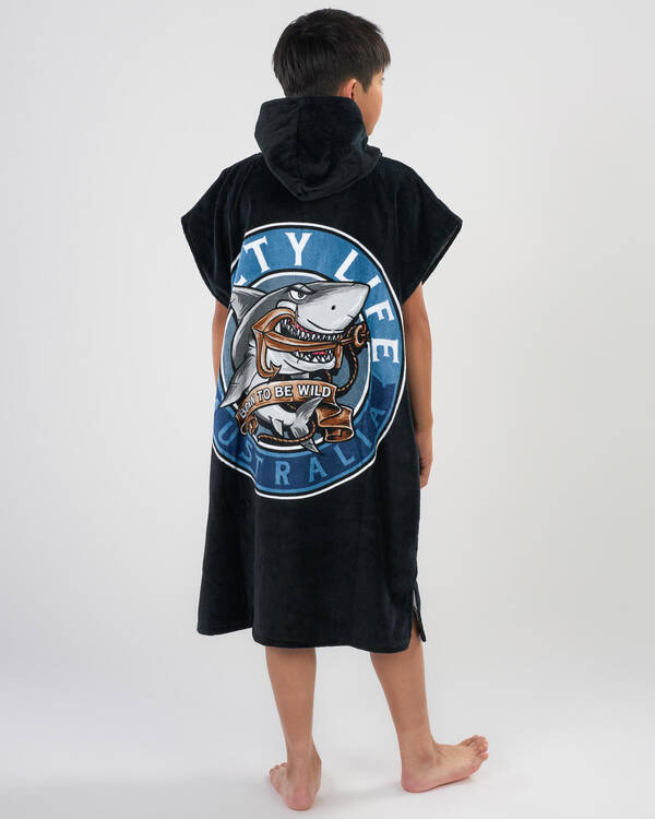 Salty Life Boys' Born To Be Wild Hooded Towel for Mens