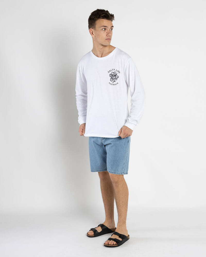 Salty Life Buccaneer Long Sleeve Wetshirt for Mens