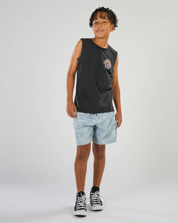 Salty Life Boys' Fin & Bone Muscle Tank for Mens