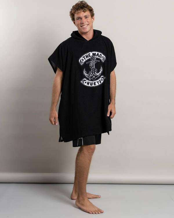 The Mad Hueys Skull Anchor Hooded Beach Towel for Mens