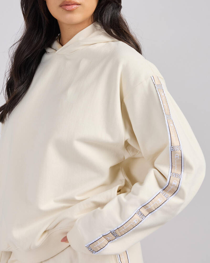 Champion Lux Taping Relaxed Fit Hoodie for Womens