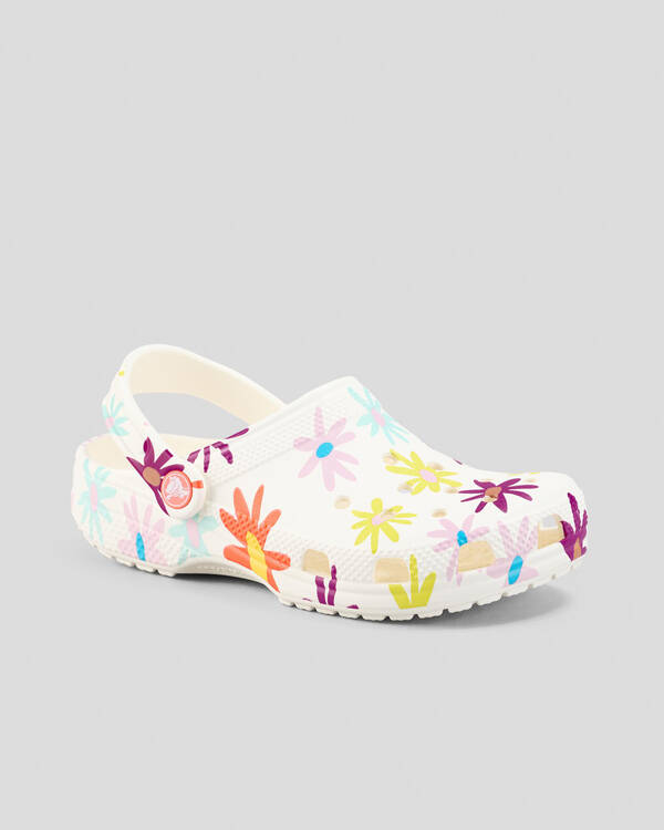Crocs Kids' Classic Crafted Daisy Clogs for Unisex