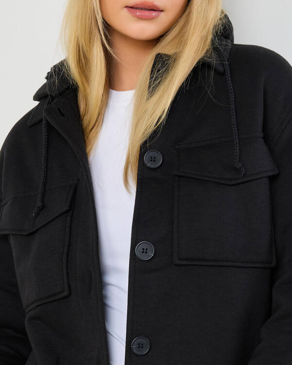Mooloola Claudia Hooded Shacket for Womens