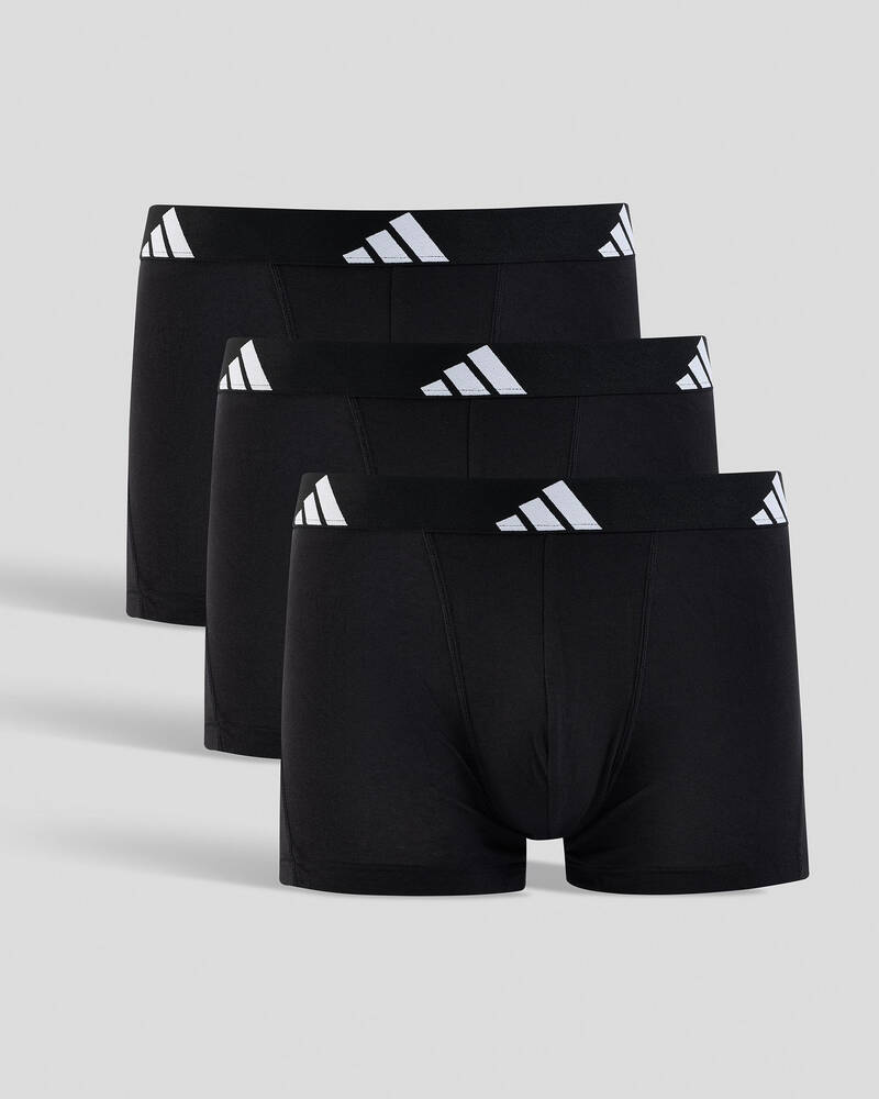 adidas Active Flex Cotton Trunk 3 Pack for Mens