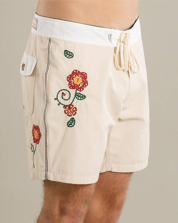 Rhythm Heritage Flower Trunk Board Shorts for Mens