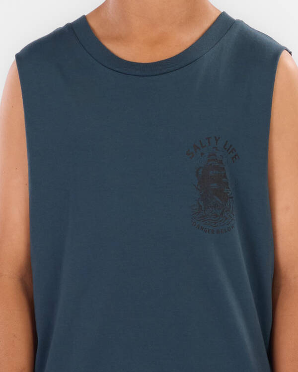 Salty Life Boys' Kraken's Hold Muscle Tank for Mens