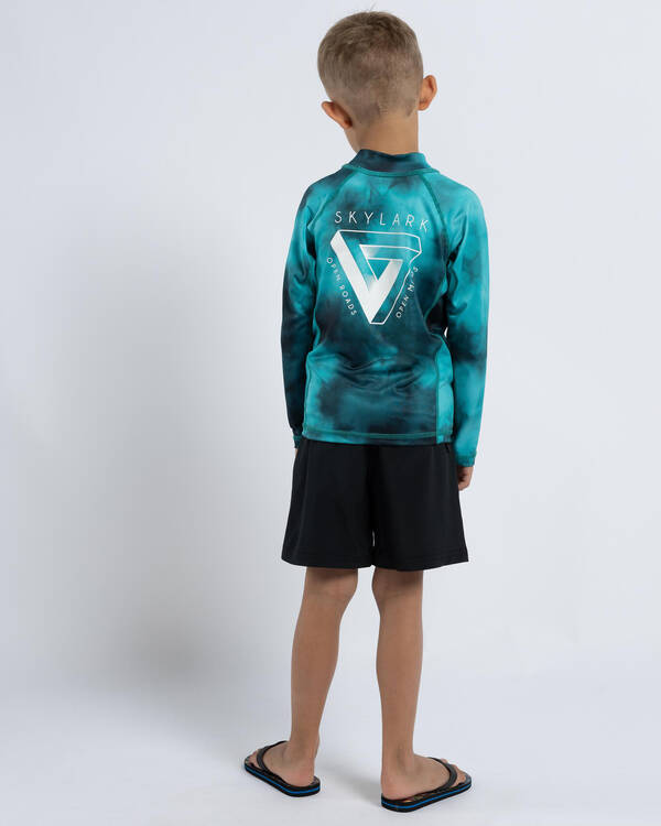 Skylark Toddlers' Emerged Long Sleeve Rash Vest for Mens