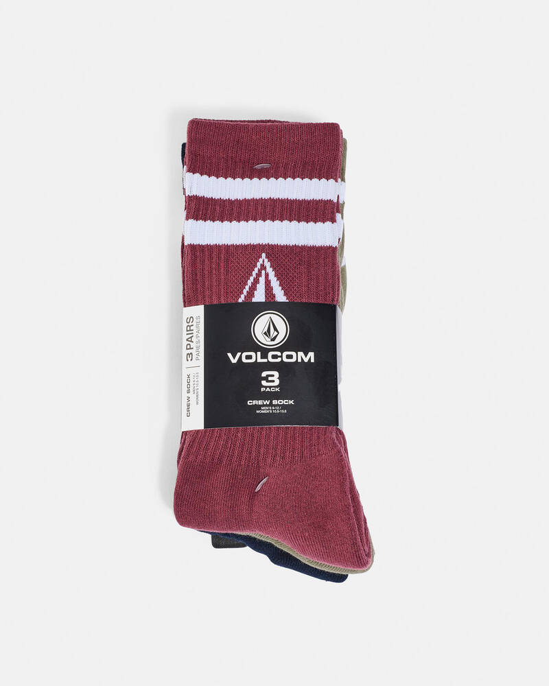 Volcom MFO Retro Stone Socks 3 Pack for Mens