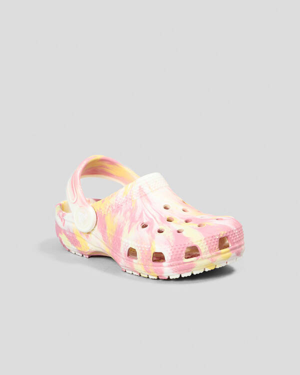 Crocs Toddlers' Classic Marble Clogs for Unisex