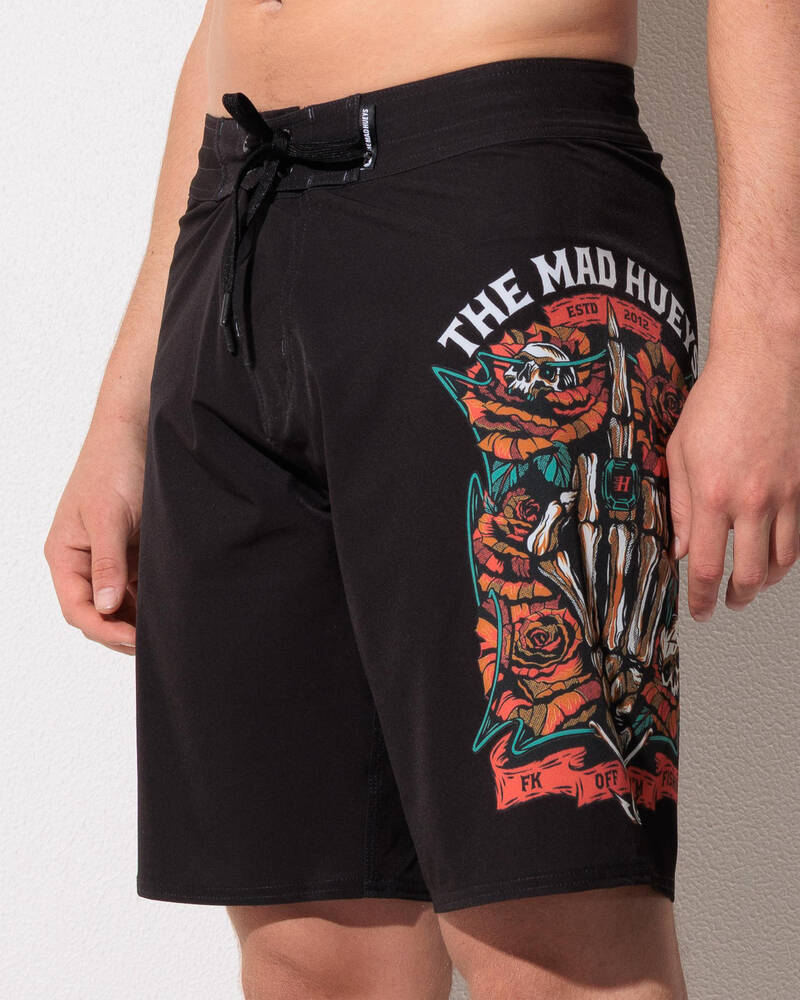 The Mad Hueys Shield Fk Off Board Shorts for Mens