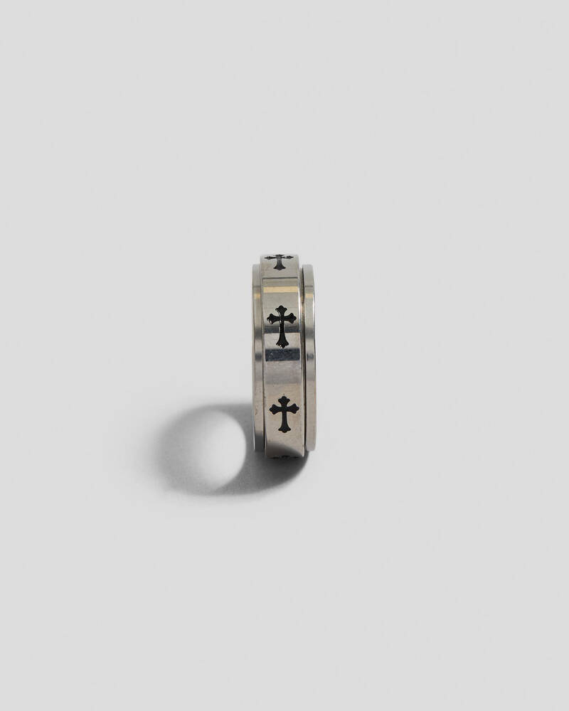 REPUBLIK Cross Spinner Ring for Mens