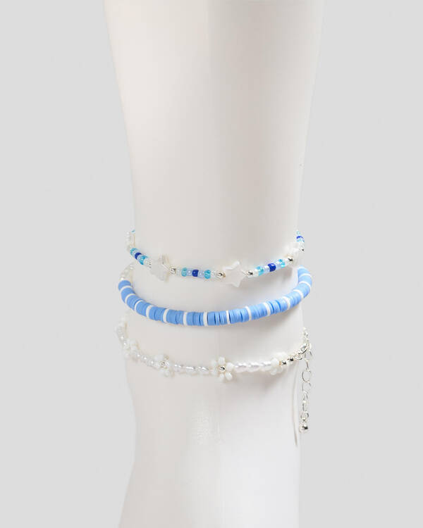 Karyn In LA Cornflower Anklet Pack for Womens