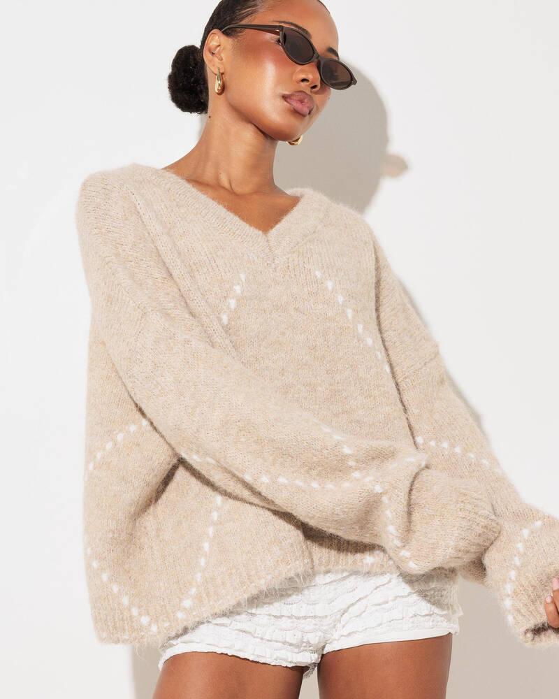 Thanne Spencer V Neck Knit for Womens