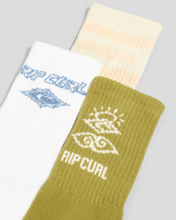 Rip Curl Women's Icons of Surf Crew Sock Pack for Womens