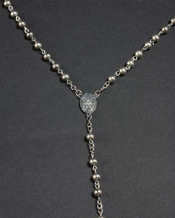 REPUBLIK Rosary Bead Necklace for Mens