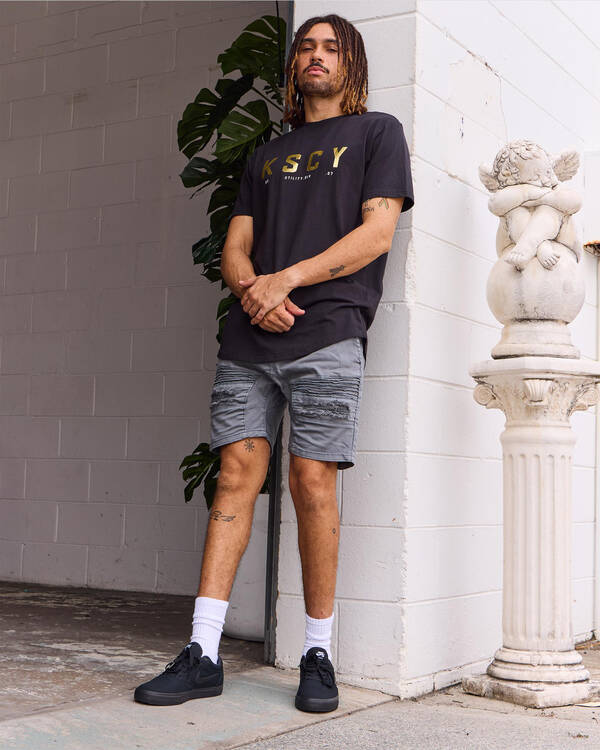 Nena & Pasadena Viper Denim Shorts for Mens