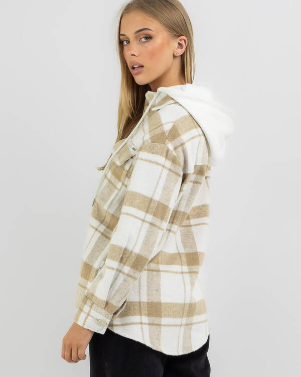 Ava And Ever Noah Hooded Shacket for Womens