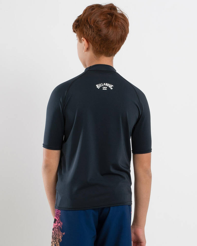 Billabong Boys' All Day Arch Short Sleeve Rash Vest for Mens