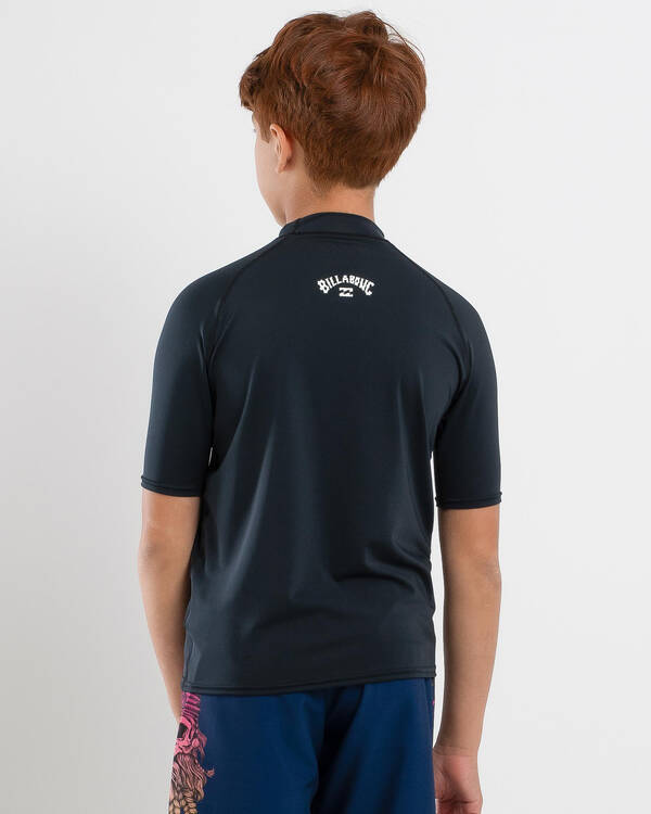 Billabong Boys' All Day Arch Short Sleeve Rash Vest for Mens