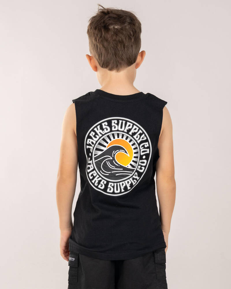 Jacks Toddlers' Rising Sun Muscle Tank for Mens