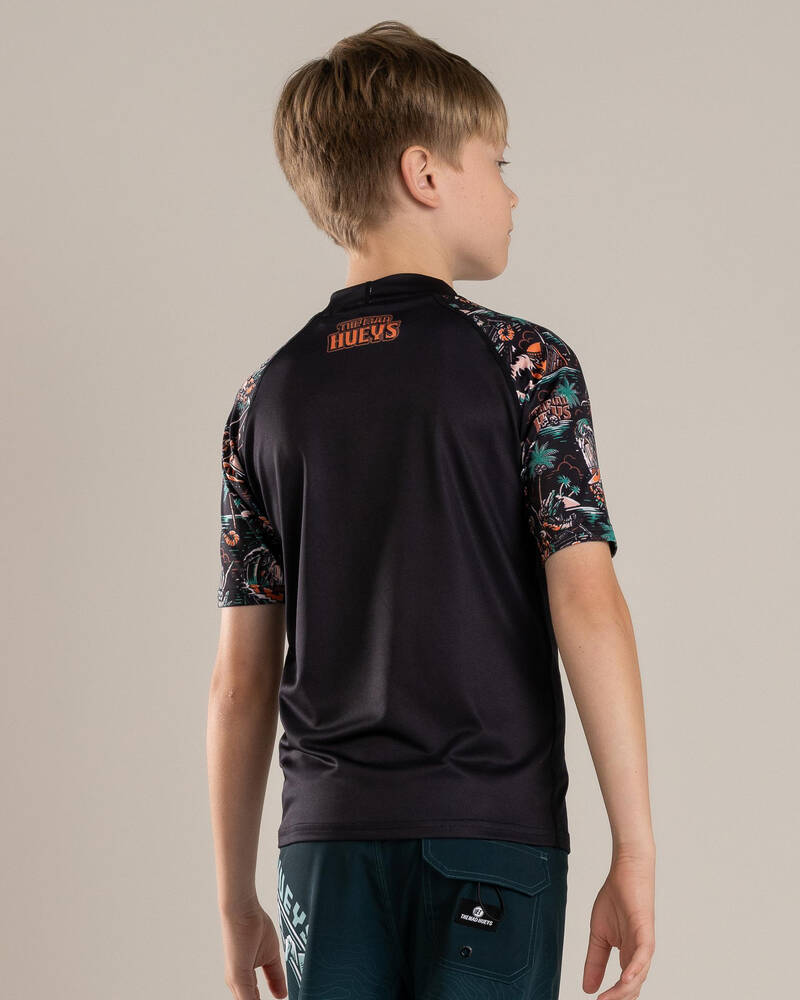 The Mad Hueys Boys' She'll Be Right Short Sleeve Rash Vest for Mens