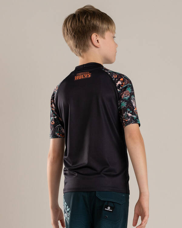 The Mad Hueys Boys' She'll Be Right Short Sleeve Rash Vest for Mens