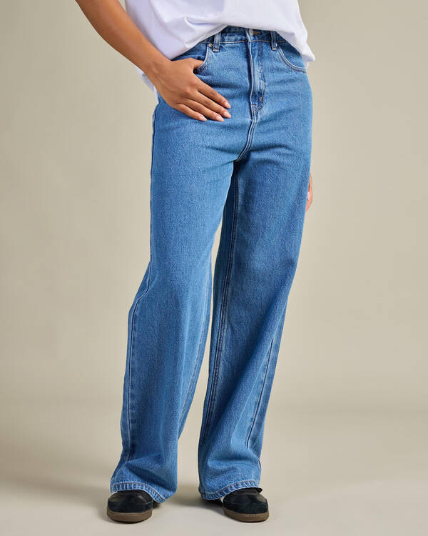 Afends Bella Wide Leg Baggy Jean for Womens