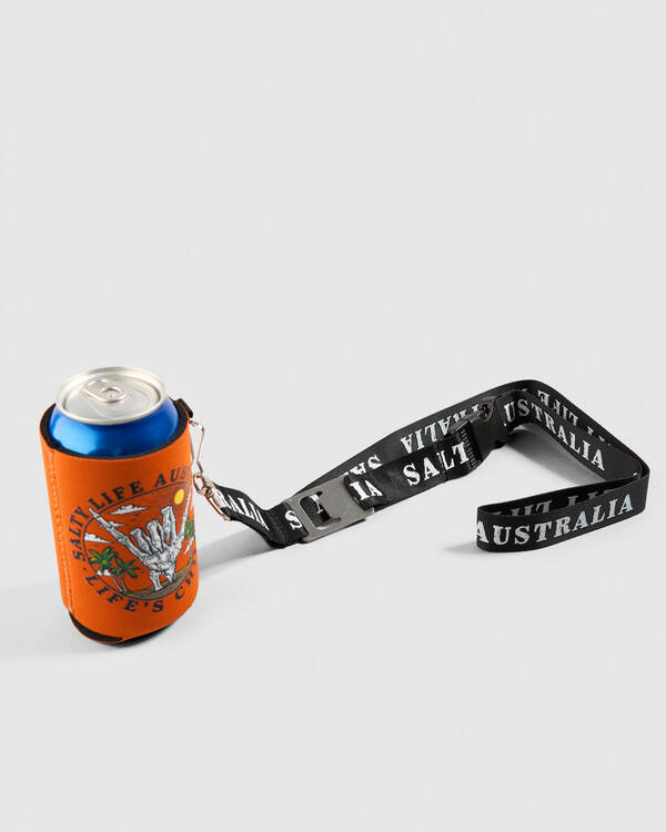 Salty Life Ember Lanyard Stubby Cooler for Mens