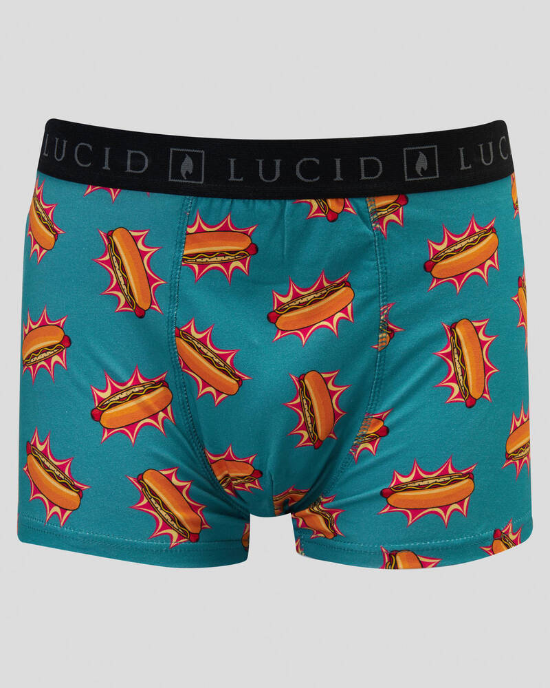 Lucid Hot Dog Fitted Boxers for Mens